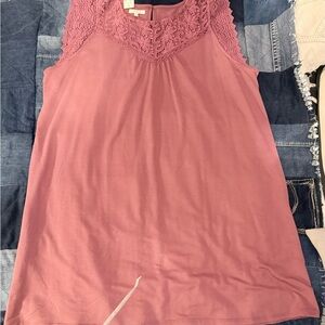 Maurices Mauve/Pink Lace Mini Dress